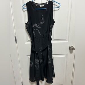 Billy Reid Black and Gray Maxi Dress 100%Silk  Size L